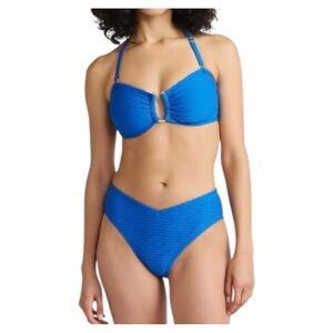 Sofia Vergara Women's Size M (8-10) Two Pieces Textured fabric Swimsuit in Blue